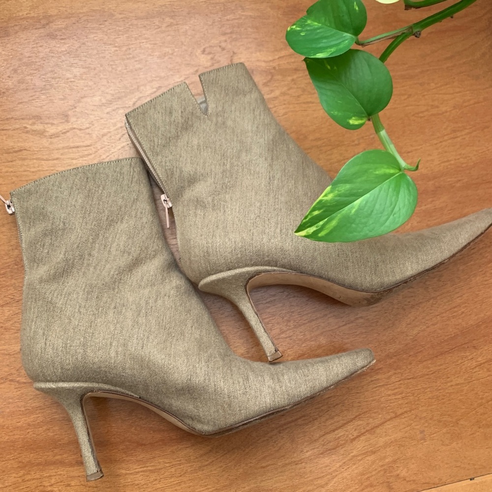 BROWN JIMMY CHOO ANKLE BOOTS
